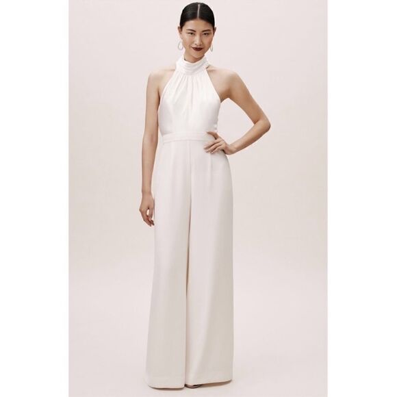 BHLDN Jill Stuart TARA JUMPSUIT IN WHITE - Picture 1 of 8